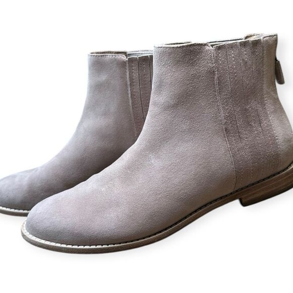 EILEEN FISHER Women’s Earth Tan Rich Suede Chelsea Bootie Size 8.5 - Picture 2 of 7